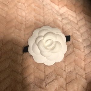 Authentic Chanel Camellia Flower High Fashion Hair Barrette